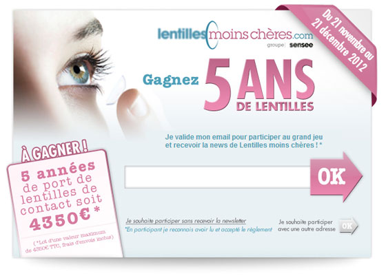 concour lentille moins cher